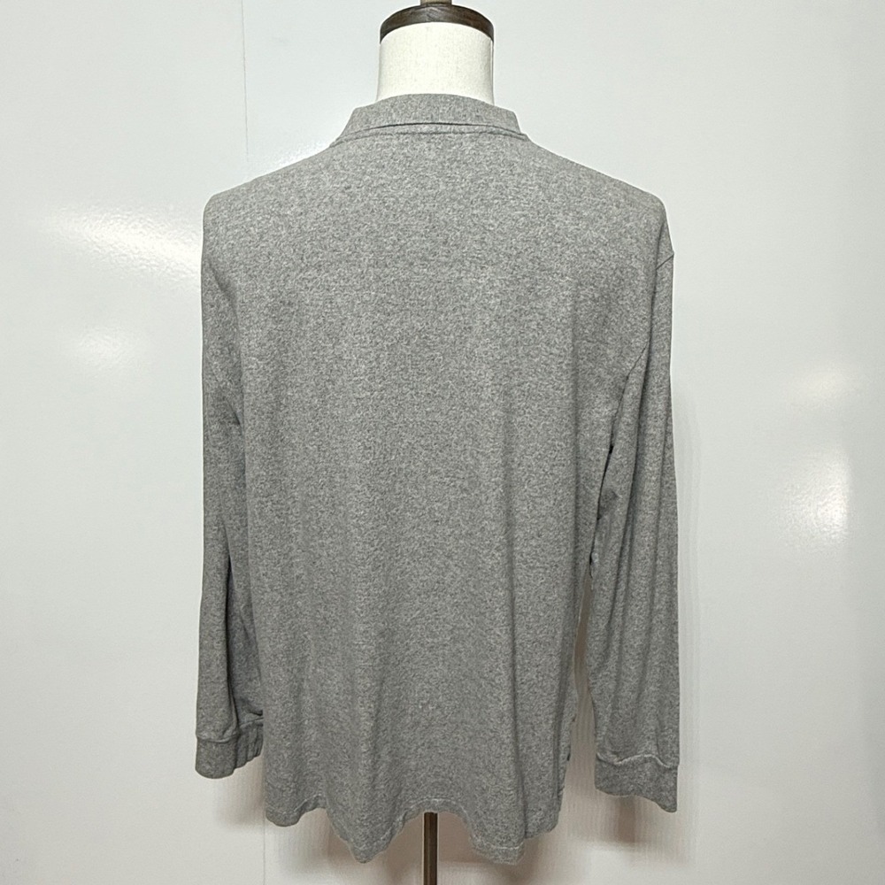 Polo Ralph Lauren Shirt Mens XL Gray Long Sleeve Polo Classic Pony Logo - Picture 4 of 9